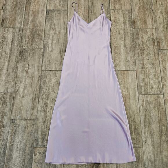 Sablyn Taylor Silk Slip Dress Women’s Size S Prism Midi Adjustable Straps V Neck - Picture 4 of 16